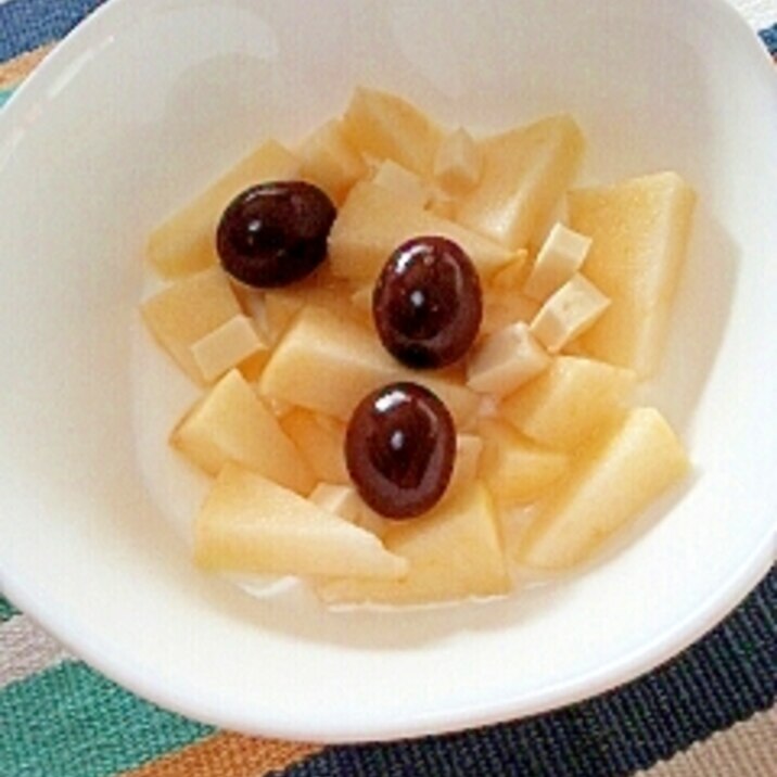 カリッと林檎☆アップルチーズアーモンドヨーグルト♪